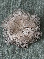 Zilveren filigrain broche, Verzenden, Zilver, Broche