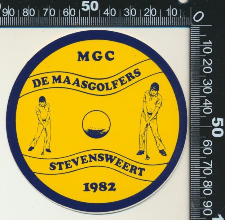 Sticker: MGC De Maasgolfers - Stevensweert, Verzamelen, Stickers, Zo goed als nieuw, Sport, Ophalen of Verzenden
