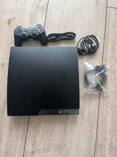 Playstation 3 (PS3) met 15 spelletjes, Spelcomputers en Games, Spelcomputers | Sony PlayStation 3, Zo goed als nieuw, Phat, Met 1 controller