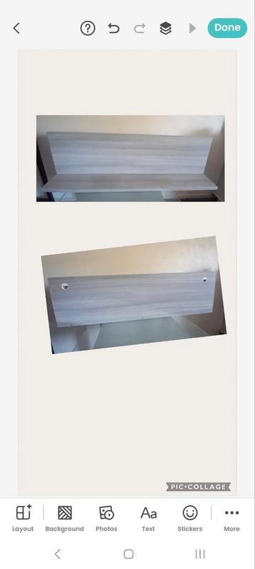 Wandplank (zo goed als nieuw!) beschikbaar voor biedingen