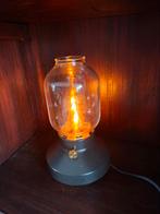 Olie Lamp Look-a-like met Dimmer, Ophalen of Verzenden, Zo goed als nieuw, Glas, Retro