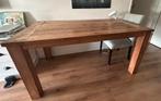 Eettafel teakhout (gemaakt van Indonesische visserbootjes), Huis en Inrichting, Tafels | Eettafels, Ophalen, Gebruikt, Teakhout