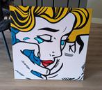 Replica Kiss van Roy Lichtenstein, Antiek en Kunst, Kunst | Schilderijen | Klassiek, Ophalen