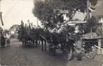 Oude Fotokaart Boven Hardinxveld Feest met paarden en wagens, Verzamelen, Ansichtkaarten | Nederland, Verzenden, Voor 1920, Ongelopen