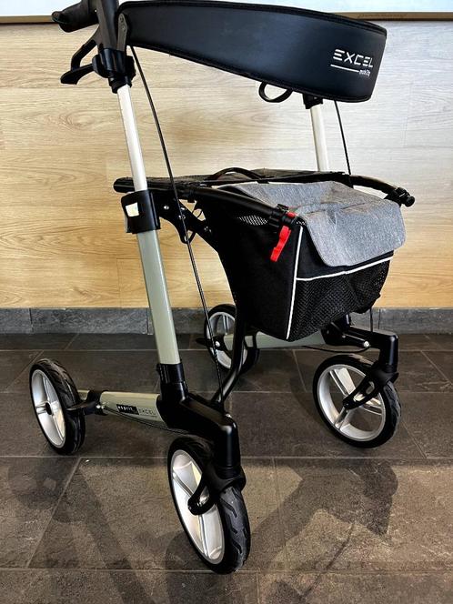 Rollator Excel Esprit S4 (M): licht, stijlvol en comfortabel, Diversen, Rollators, Zo goed als nieuw, Lichtgewicht, Opvouwbaar