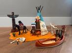 Playmobil, Indianendorp met tipitent. Sinterklaastip!, Ophalen of Verzenden, Zo goed als nieuw, Complete set