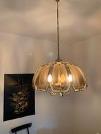 Vintage Goudkleurige Hanglamp, Huis en Inrichting, Lampen | Hanglampen, Ophalen, Gebruikt, Metaal, Minder dan 50 cm