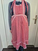 Carnavalsschort - rood / wit geruite schort carnaval + muts, Maat 38/40 (M), Carnaval, Ophalen of Verzenden, Kleding