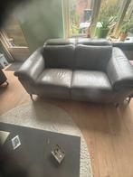 Leren 2 zits bank, Huis en Inrichting, Ophalen, Gebruikt, Minder dan 75 cm, 150 tot 200 cm