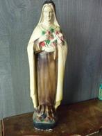 Antiek Heiligenbeeld, St. Theresia, van gips., Verzenden