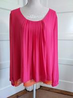 Leuke knalroze blouse met oranje voering      maat 44, Verzenden, Zo goed als nieuw, Maat 42/44 (L), Roze