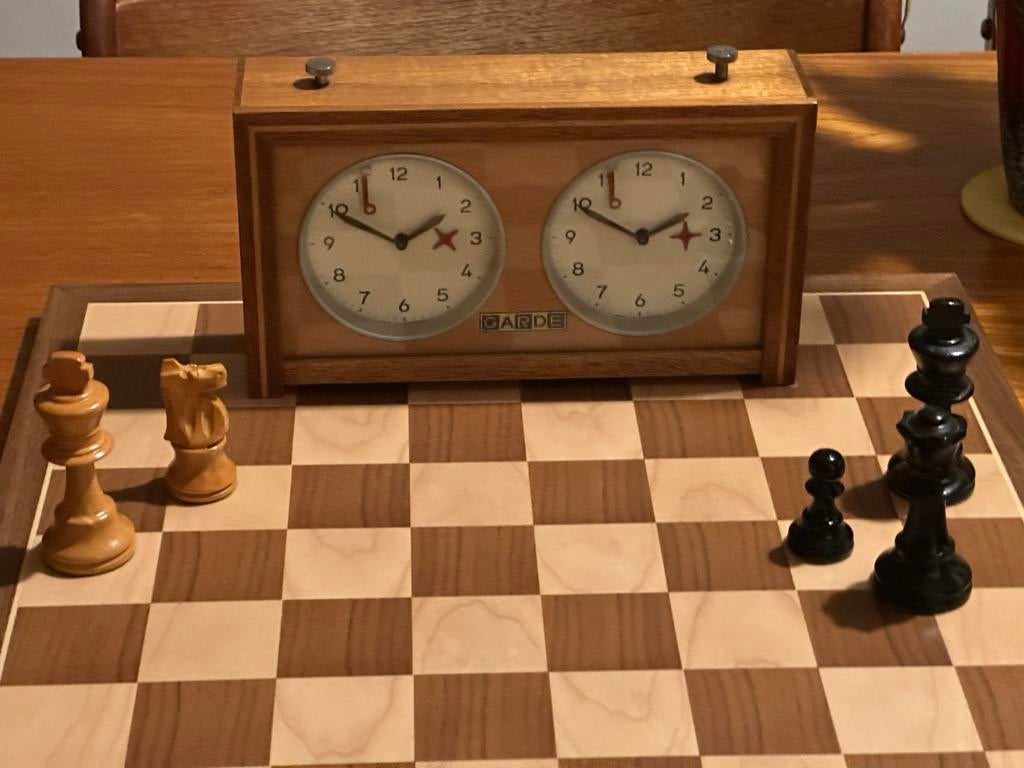 GARDE Schaakklok - Vintage, Een of twee spelers, Ophalen of Verzenden, Gebruikt