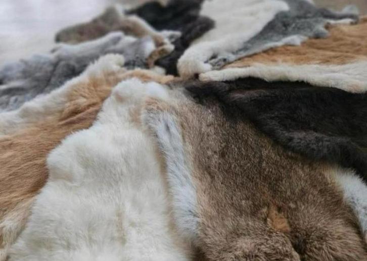 Konijnenvachten SALE, Huis en Inrichting, Woonaccessoires | Plaids en Woondekens, Nieuw, Ophalen