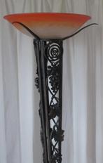 art deco smeedijzeren vloerlamp grote Schneider schaal 42, Antiek en Kunst, Antiek | Lampen, Ophalen