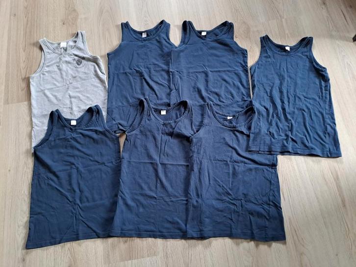 Hemden set jongen 7 stuks maat 146/152 grijs donkerblauw, Kinderen en Baby's, Kinderkleding | Maat 146, Zo goed als nieuw, Jongen