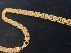 14 k gouden platte koningsketting 64,5 gram 65,5 cm, Sieraden, Tassen en Uiterlijk, Kettingen, Ophalen of Verzenden, Nieuw, Goud