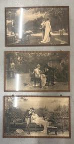 Antieke Schilderij 3 stuks H. Grootveld, Ophalen of Verzenden