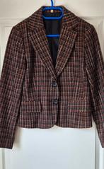Elegante blazer Mt. 40 oranje/ bruin.   Tweed, Maat 38/40 (M), Oranje, Ophalen of Verzenden, Zo goed als nieuw