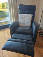 Comfortabele opsta-/sta-op stoel – zwart leer, elektrisch, Ophalen, Gebruikt, Minder dan 75 cm, Leer