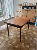 Vintage eettafel uitschuifbaar, Huis en Inrichting, Tafels | Eettafels, Ophalen, Gebruikt, 50 tot 100 cm, Vijf personen of meer