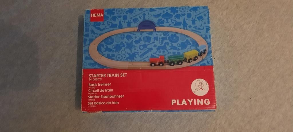 starter houten treinset, Ophalen of Verzenden, Gebruikt