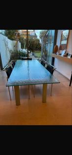 Le Corbusier LC6 Cassina Tafelblad, Ophalen, Gebruikt, 200 cm of meer, 50 tot 100 cm