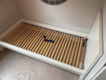 Ikea Malm Wit houten bedframe 90x200 - afbeelding 4