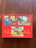 3 Suske en Wiske puzzels in 1 doos 63 stukjes, Ophalen of Verzenden, Suske en Wiske, Gebruikt, Boek of Spel