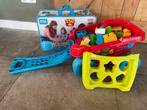 Mega Bloks Blokkenwagen + Extra Blokken, Ophalen of Verzenden, Gebruikt, Megabloks