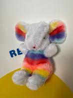 2866 Vintage olifant wit en regenboog kleuren, Ophalen of Verzenden, Zo goed als nieuw, Overige typen