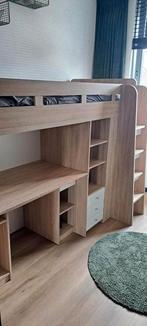 Hoogslaper inclusief kast en bureau naam Unit, Huis en Inrichting, Ophalen, Eenpersoons, Zo goed als nieuw, 200 cm