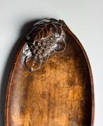 Franse Handgesneden schaal vintage, Ophalen