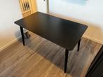 Ikea Lisabo Tafel/Bureau - Zwart 140x78cm, Huis en Inrichting, Ophalen, Gebruikt, 100 tot 150 cm, Tot twee personen