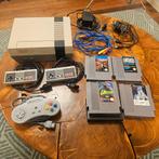 Nintendo NES compleet met 3 controllers en 4 spellen, Ophalen of Verzenden, Gebruikt, Met 3 controllers of meer, Met games