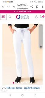 Uniform broeken, Wit, Maat 46/48 (XL) of groter, Ophalen of Verzenden, Zo goed als nieuw