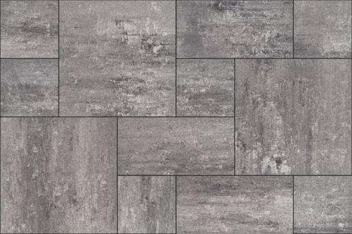 Lanzarote wildverand betontegel, Tuin en Terras, Tegels en Klinkers, Zo goed als nieuw, Terrastegels, Beton, 10 m² of meer, Ophalen