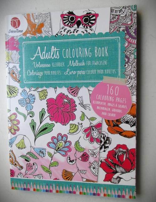 Kleurboek Volwassenen~Adults Colouring Book~Deco Time, Hobby en Vrije tijd, Tekenen, Nieuw, Papier, Schets- of Tekenboek, Ophalen of Verzenden
