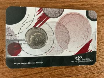 Coincard Nederland 1939 Zilveren Kwartje beschikbaar voor biedingen