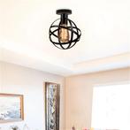 Zwart metalen plafondlamp, Ophalen of Verzenden, Nieuw