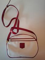 Canvas schoudertasje met lederen band van Celine, Ophalen of Verzenden, Zo goed als nieuw, Rood, Schoudertasje