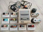 Super Nintendo met 8 spellen, Spelcomputers en Games, Games | Nintendo Super NES, 2 spelers, Ophalen of Verzenden, Gebruikt