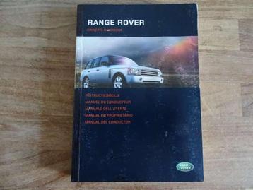 Range Rover L322 - Handleiding - Instructieboek NL Origineel beschikbaar voor biedingen