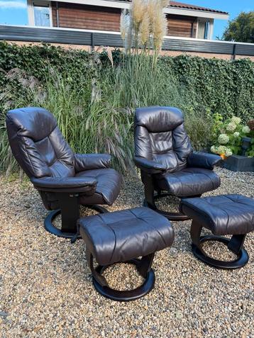2 prachtige Stressless relaxfauteuils maat L beschikbaar voor biedingen