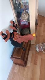 Houten hertenkop, Ophalen