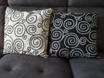 Set van 2 sierkussens met spiraalmotief, Huis en Inrichting, Ophalen of Verzenden
