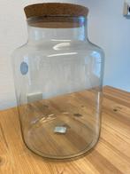 grote glazen pot, Ophalen, Gebruikt