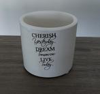 Plantenpotjes 2 stuks, Tuin en Terras, Bloempotten, Ophalen of Verzenden, Rond, Minder dan 25 cm, Minder dan 40 cm