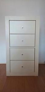 Expedit Kast Wit - 2 Vakken, 4 Lades, Huis en Inrichting, Kasten | Dressoirs, Ophalen, Overige materialen, Minder dan 50 cm, Gebruikt