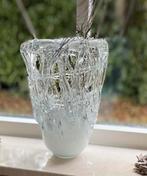 Grote handgemaakte kristallen vaas Timantti, Ophalen, Wit, Minder dan 50 cm, Glas