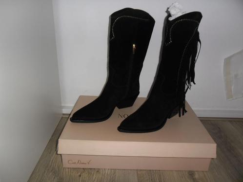Notre-V Zwarte Halflange Western Cowboylaarzen Studs Maat 40, Kleding | Dames, Schoenen, Nieuw, Hoge laarzen, Zwart, Verzenden